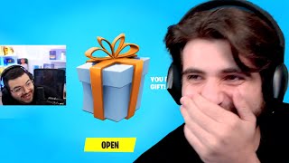 If I Laugh I Gift A Fortnite Streamer [upl. by Sorkin]