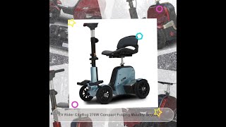 EV Rider CityBug 270W Compact Folding Mobility Scooter [upl. by Halyk]