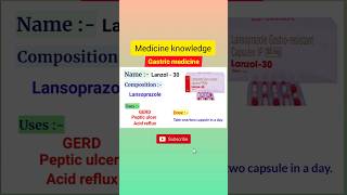 Lanzol 30acidityacidgas gastricgastricproblemacidreflux shortshortsshortvideoshortsvideo [upl. by Yeoz]