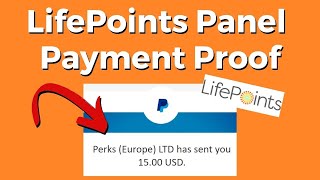 LifePoints Panel Payment Proof See My PayPal Proof [upl. by Anaud36]