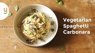 How to Make Vegetarian Carbonara  Yummy Ph [upl. by Gregorio]