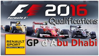 Formule 1 2016  Grand Prix dAbu Dhabi Qualifications  Renault [upl. by Euphemia]