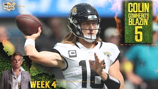 Blazin 5 Week 4 goes to underdogs Raiders to continue losing streak vs Broncos  NFL  THE HERD [upl. by Hsiri355]