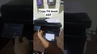 Cara Copy ukuran F4 lewat ADF printer HP Laserjet M1212nf MFP [upl. by Nuri]