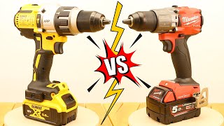 DeWalt or Milwaukee Who makes better drills DCD996 VS ONEPD2 18V Battle [upl. by Yahsal]