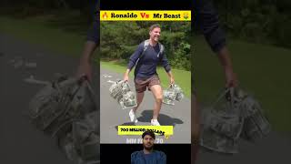 Ronaldo vs Mr beats 🥶🤯ronaldo shorts soccer shots subscribe mrbeast viralvideo football [upl. by Ruhl]