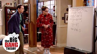 Leslie Fixes Sheldons Equation  The Big Bang Theory [upl. by Jamaal722]