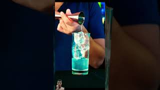 FRESH BLUE LAGOON COCKTAIL cocktail cocktaillife bartender cocktailoftheweek [upl. by Warde812]