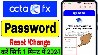 Octafx Trading Account Password Forgot  Octafx Trading Account Password Change Kaise Kare [upl. by Laicram]