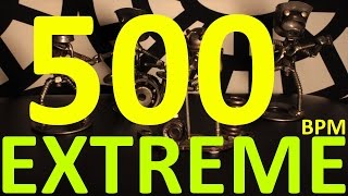 500 BPM  EXTREME  44 Drum Track  Metronome  Drum Beat [upl. by Angel248]