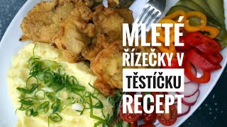 Mleté řízečky v těstíčkurecept [upl. by Yroc884]