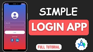 Simple Login App in Android Studio  2024 [upl. by Michaelina]