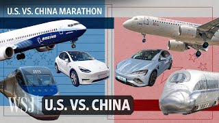 How the US and China Compete in Planes EVs Chips and More  WSJ US vs China [upl. by Jilli]