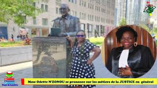 Mme N’ZONOU Odette la juge se prononce sur les professions des huissiers et les notaires de justice [upl. by Willock]