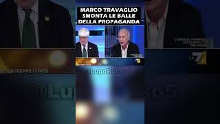 Marco Travaglio smonta le balle della propaganda in 50 secondi [upl. by Pallua]