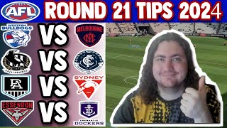 AFL Round 21 Tips 2024 [upl. by Pritchett136]