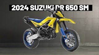 2024 NEW SUZUKI DR 650 SM SUPERMOTO REVEALED  CHALLENGE DUCATI HYPERMOTARD [upl. by Randolph33]