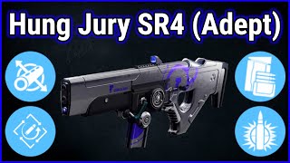 Hung Jury SR4 Adept God Roll Guide Best PvE Scout  Destiny 2 [upl. by Rabiah]