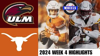 1 Texas vs ULM Arch Manning 1st Start  Full Game Highlights  2024 College Football Highlights [upl. by Atinor]