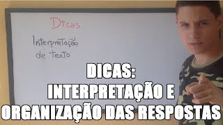 DICAS ETEC Interpretação de texto e resolução das questões [upl. by Whetstone]