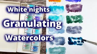 White nights granulating watercolors  shadow and mist collection  great price and great results [upl. by Rennane]