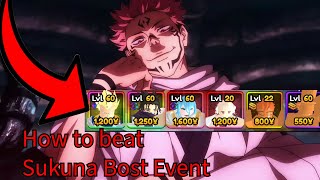 How To Beat Sukuna Boss Event in Anime Vanguards [upl. by Repmek20]