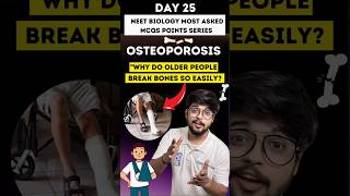 Osteoporosis  Locomotion and Movement NEET Biology Most Asked MCQs Day 25  neetbiology science [upl. by Eniamrehs]