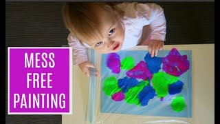 MESS FREE PAINTING FOR BABIES AND TODDLERS [upl. by Sirtimed]