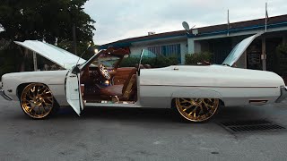 Golden Goose 72 Chevy Vert on Gold 26s Full Interior Build [upl. by Larentia]