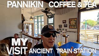 VISITING HISTORIC PANNIKIN COFFEE amp TEA HOUSE LEUCADIA ENCINITAS 🇺🇸 [upl. by Maddock795]