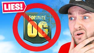 OG Fortnite is NOT OG [upl. by Ahael]