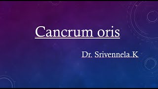 Cancrum oris [upl. by Shelagh850]