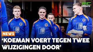 Vermoedelijke opstelling Oranje Koeman voert tegen Roemenië twee wijzigingen door FCUpdate EK News [upl. by Gian]