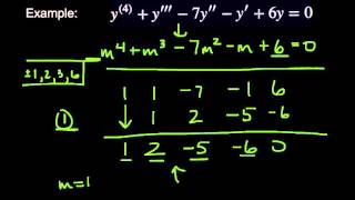 Solving HigherOrder Differential Equations Using the Auxiliary Equation [upl. by Nire]