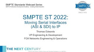 SMPTE ST 2022 Moving Serial Interfaces ASI amp SDI to IP [upl. by Enilrac]