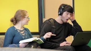 Blasting INAPPROPRIATE Songs PART 10 in the Library PRANK [upl. by Lynnea776]