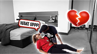 PASS OUT PRANK ON BOYFRIEND cute reaction [upl. by Sisto]