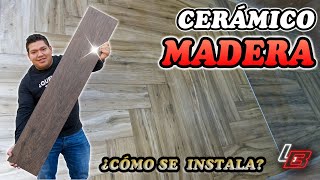 Cómo INSTALAR Cerámico tipo MADERA 🟫  Los Bestauradores [upl. by Saitam]