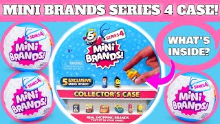 Unboxing Mini Brands Series 4 Collectors Case Opening Zuru 5 Surprise Blue Case [upl. by Matthieu]