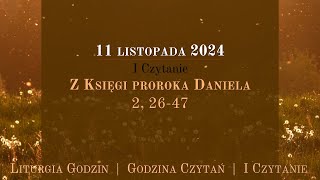 GodzinaCzytań  I Czytanie  11 listopada 2024 [upl. by Salchunas491]