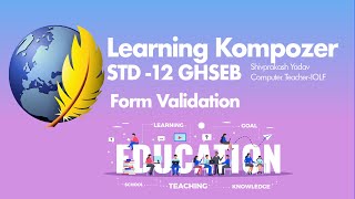 Form validation Using kompozer  Computer science  STD12 GHSEB [upl. by Whiney724]