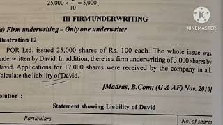 underwriting of shares ill12 debentureHealthy Educationliability of underwriterfirm underwriting [upl. by Dione214]