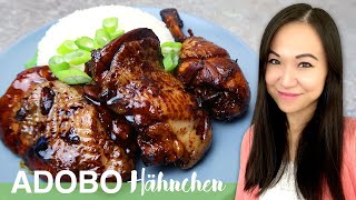 REZEPT Adobo Hähnchen  Philippinisches Nationalgericht  Chicken Adobo  Asiatisch kochen [upl. by Griggs66]