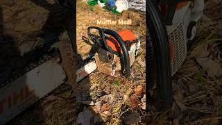 STIHL ms261 MUFFLER MOD piped ms261c mufflermod chainsaw prosaw [upl. by Aiset]