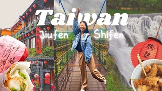 Taiwan travel vlog pt2 🇹🇼  Jiufen amp Shifen  AMEI tea house 十分 waterfall 九份 old street [upl. by Dronel]