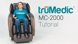 truMedic MC2000 Massage Chair Tutorial [upl. by Larkins]