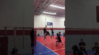 College Player Volleyball Training Game Like Volleyball Drills With Coach April 5 vs 5 No Middles [upl. by Ttemme745]