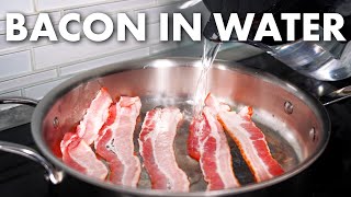 Is This the Best Method to Cook Bacon  Bacon in Water [upl. by Ardnasirhc]