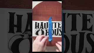 DIY Wood Happy Halloween Welcome Sign Tutorial 🎃 [upl. by Xer247]