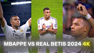 Kylian Mbappe vs Real Betis 2024  RARE CLIPS ● SCENEPACK 4K With AE CC [upl. by Ailekahs]